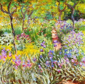 印象派の花 Painting - ジヴェルニーのアイリス庭園 クロード・モネ 印象派の花